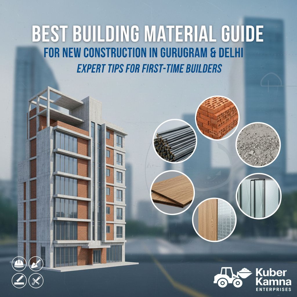 Building Material Guide for New Construction in Gurgaon and delhi